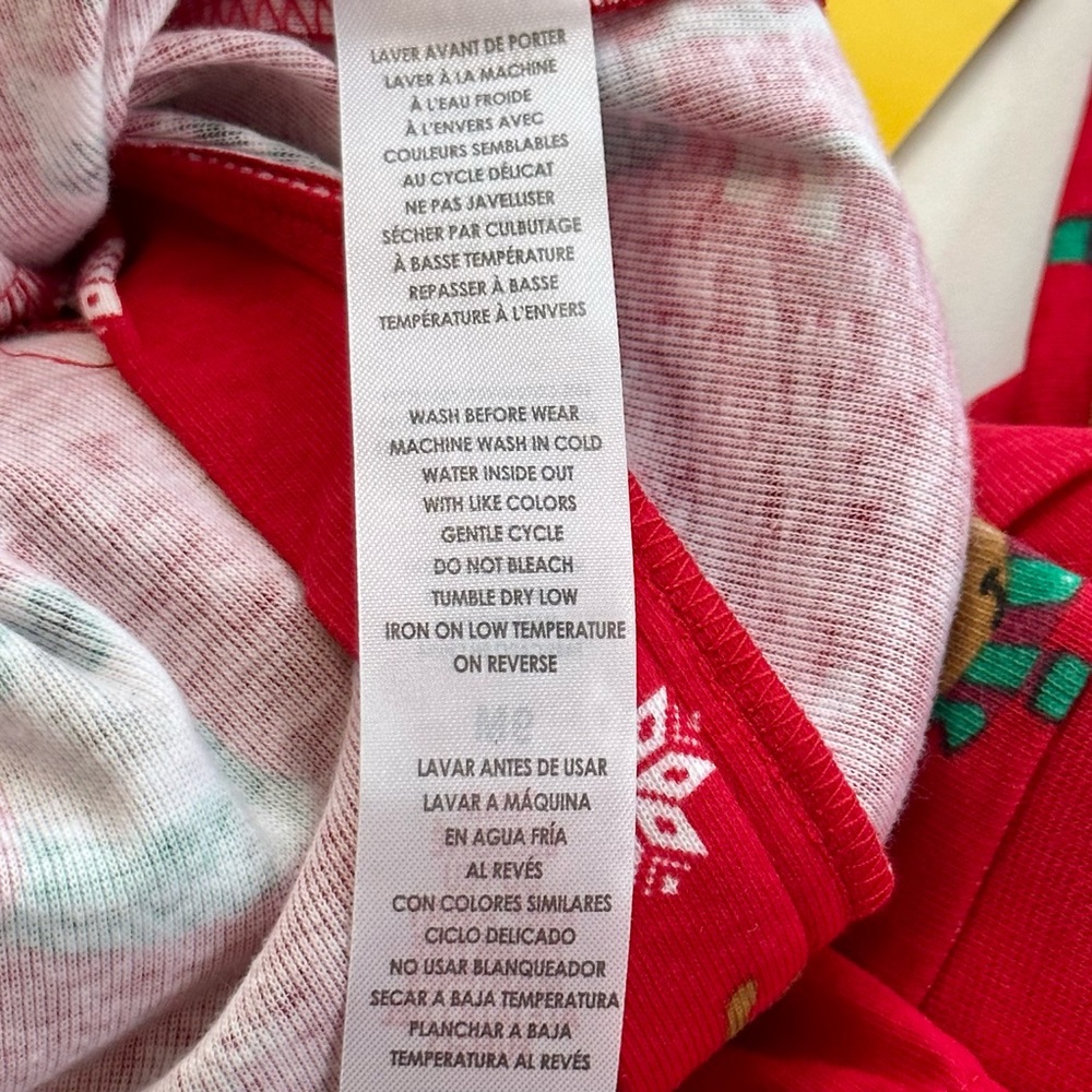 NWT Petit Lem Red Onesie Pajama Holiday Print 2pc Size 9 months - Picture 11 of 12